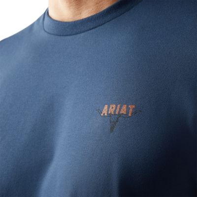 Image showing  Men's Ariat Ranch Tough Graphic Crew Neck Short-Sleeve T-Shirt