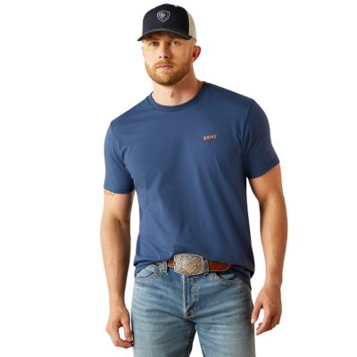 Image showing  Men's Ariat Ranch Tough Graphic Crew Neck Short-Sleeve T-Shirt