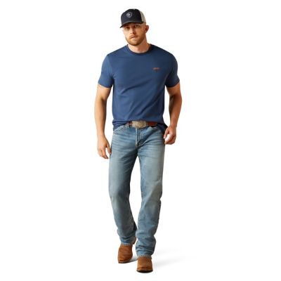 Image showing  Men's Ariat Ranch Tough Graphic Crew Neck Short-Sleeve T-Shirt