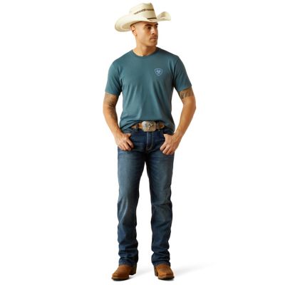 Image showing 3 th Ariat Men's Ariat Puebla Serape Graphic Crew Neck Short-Sleeve T-Shirt