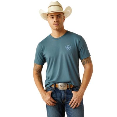 Image showing 1 th Ariat Men's Ariat Puebla Serape Graphic Crew Neck Short-Sleeve T-Shirt