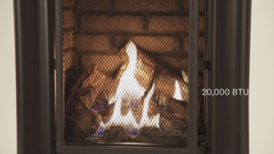 Image showing  A-Series Natural Gas Ventless Fireplace Insert, 20,000 BTU, Remote Control