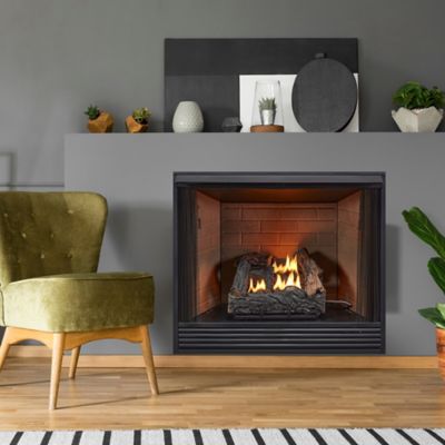 Image showing  Ventless Dual Fuel Gas Country Oak Log Set - 18 in., 30,000 BTU, Manual Control