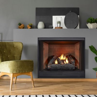 Image showing  Ventless Dual Fuel Gas Country Oak Log Set - 24 in., 32,000 BTU, T-Stat Control