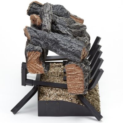 Image showing  Vented Natural Gas Log Set with Remote Control Kit - 24 in., 55,000 BTU, Colorado Split Wood