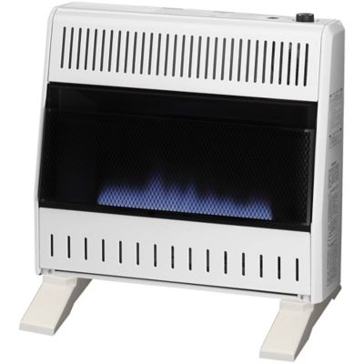 ProCom Heating Ventless Liquid Propane Blue Flame Heater with Base Feet - 30,000 BTU, T-Stat Control