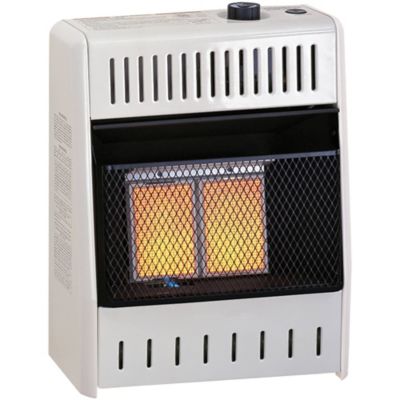 ProCom Heating Ventless Liquid Propane Infrared Plaque Heater with Base Feet - 10,000 BTU, T-Stat Control