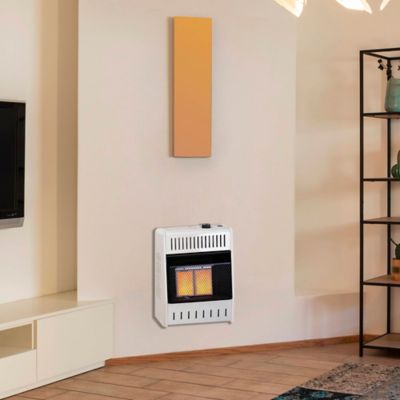 Image showing  Ventless Natural Gas Infrared Plaque Heater with Base Feet - 10,000 BTU, T-Stat Control
