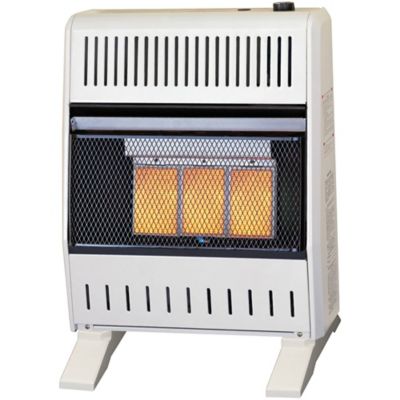 Image showing  Ventless Natural Gas Infrared Plaque Heater with Base Feet - 18,000 BTU, T-Stat Control