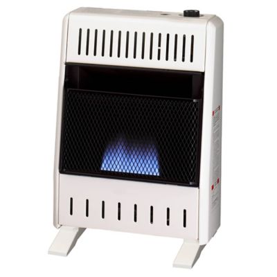 ProCom Heating Ventless Liquid Propane Blue Flame Heater with Base Feet - 10,000 BTU, Manual Control