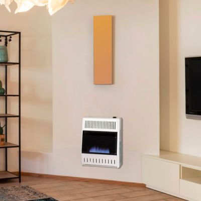Image showing  Ventless Liquid Propane Blue Flame Heater with Base Feet - 20,000 BTU, Manual Control