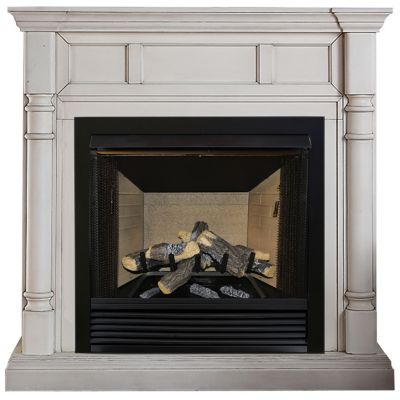 Image showing  Decorative Realistic Fireplace Ceramic Wood Log Set