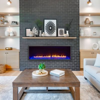 Image showing  Vent-Free Linear Natural Gas Fireplace - 48 in. Remote Control