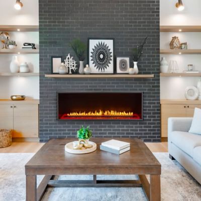 Bluegrass Living Vent-Free Linear Propane Gas Fireplace - 48 in. Remote Control