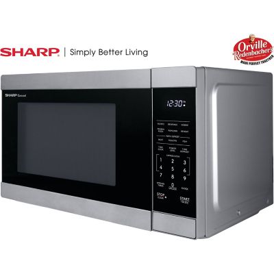 Image showing 9 th Sharp Countertop Microwave Oven, Orville Redenbacher's Certified