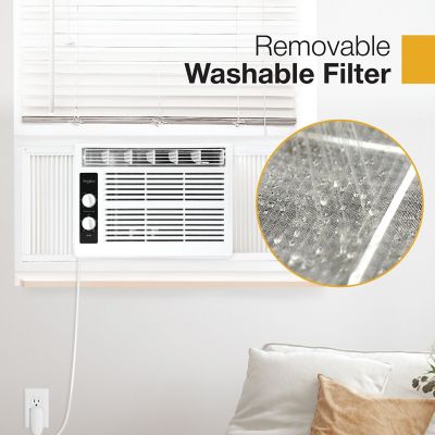 Image showing  5,000 BTU 115V Window-Mounted Air Conditioner with Mechanical Controls