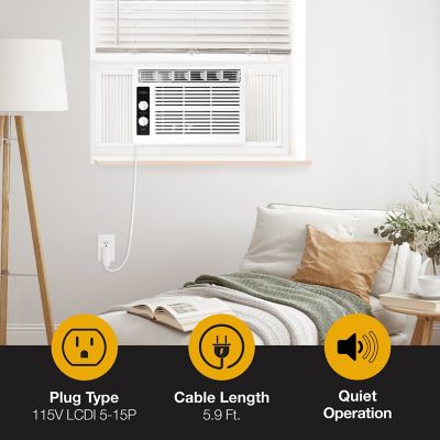 Image showing 5 th WPTAC 5,000 BTU 115V Window-Mounted Air Conditioner with Mechanical Controls