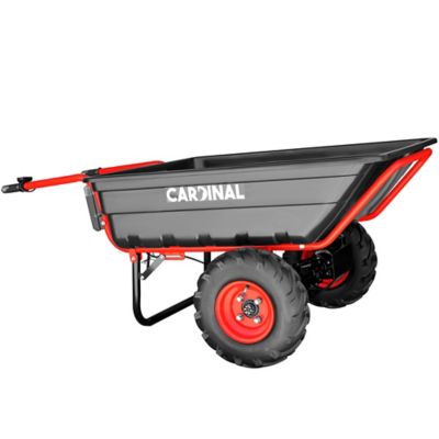 Cardinal Heavy Duty Electric Utility Cart 40V Battery-Powered Wheelbarrow 660 lb. Bucket Capacity