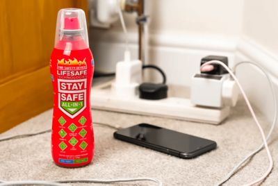 Image showing 5 th LifeSafe Technologies StaySafe All-in-1 Fire Extinguisher