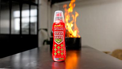 Image showing 7 th LifeSafe Technologies StaySafe All-in-1 Fire Extinguisher