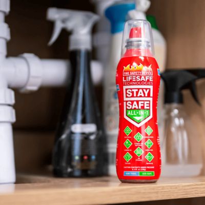 Image showing 8 th LifeSafe Technologies StaySafe All-in-1 Fire Extinguisher