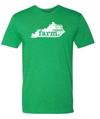 Home State Apparel Unisex Kentucky State Silhouette Farm T-Shirt, L ...