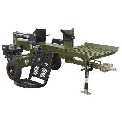 Full Boar 35 Ton 306cc Gas Log Splitter with 4-Way & 6-Way Wedges, Hydraulic Log Lift