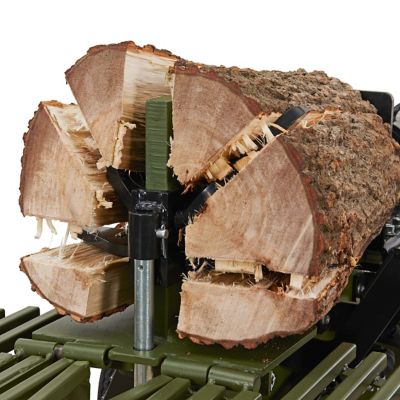 Image showing 6 th Full Boar 35 Ton 306cc Gas Log Splitter with 4-Way & 6-Way Wedges, Hydraulic Log Lift