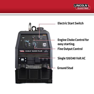 Image showing 6 th Lincoln Electric Eagle 10,000 Plus Engine Drive
