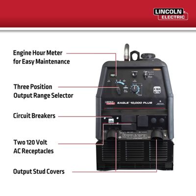 Image showing 7 th Lincoln Electric Eagle 10,000 Plus Engine Drive