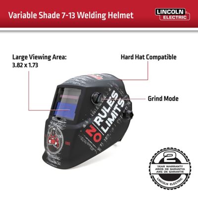 Image showing  No Rules No Limits Welding Helmet Kit