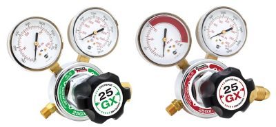 Lincoln Electric Model 25GX Pair Pack - 1 Oxygen Regulator & 1 Acetylene Regulator