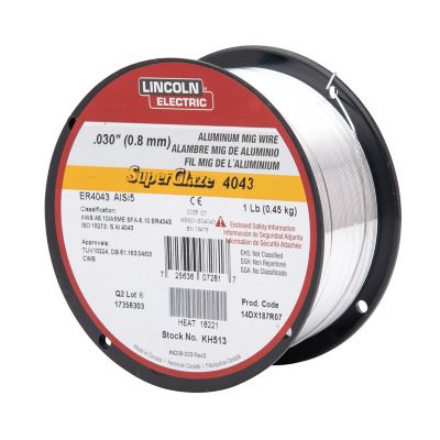 Lincoln Electric .030 SuperGlaze ER4043 Aluminum MIG Welding Wire