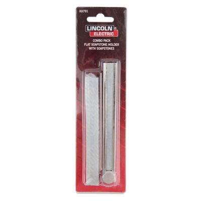 Image showing 6 th Lincoln Electric Soap Stone Holder with 3 Soap Stones