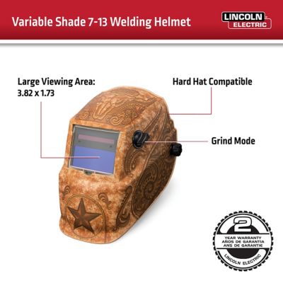 Image showing 6 th Lincoln Electric Lone Star Welding Helmet