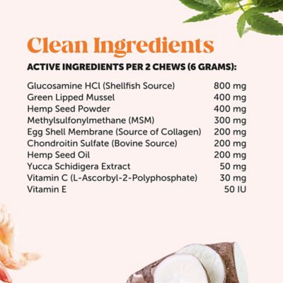 Image showing 5 th Pet Honesty Hemp Hip+Joint Health Senior - Chicken (90 ct. Jar)