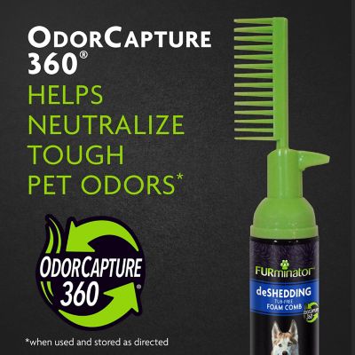Image showing 6 th FURminator Rinse-Free Foam Dog Comb
