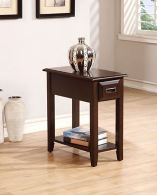 KIOOTTO Transitional Wooden Accent Side Table