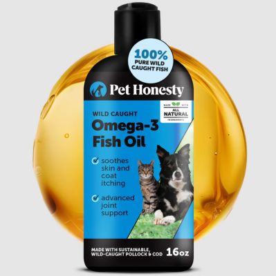 Image showing 6 th Pet Honesty Omega-3 Fish Oil (Cat/Dog) - (16 fl.oz. Bottle)