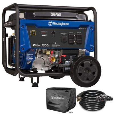 Westinghouse 9500-Watt Home Backup Portable Gas Generator with Electric Start