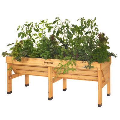 Image showing  Wooden Raised Bed Planter Medium Classic, VTNMD0367USA