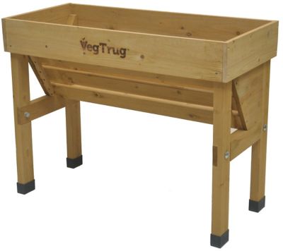 Image showing  Wooden Raised Bed Planter Small Wall Hugger, VTWHSN0381USA