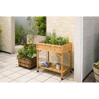 Image showing 9 th VegTrug Wooden Raised Bed Planter Herb Garden, RHP6002NUSA