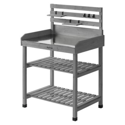 Image showing  Potting Table, Gray Wash