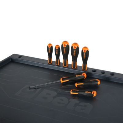 Image showing  8-Drawer Rolling Tool Cabinet, Ball Bearing Slides, Rubber Mat Liners, 5 in. Caster, Anti-Fall Edge Worktop, 24004687