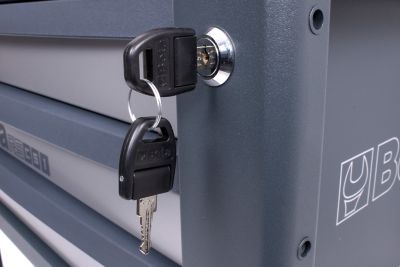 Image showing  3-Drawer Rolling Tool Cart, Lockable, Anti-Fall Edge, 51000602