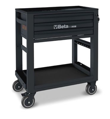 Beta Tools 3-Drawer Rolling Tool Cart, Lockable, Anti-Fall Edge, 51000607