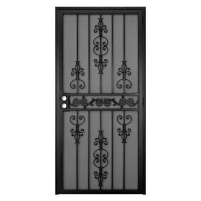 Titan 36 in. x 80 in. El Dorado Surface Mount Steel Security Door with Heavy-Duty Expanded Metal Screen