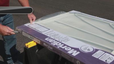 Image showing  36 in. x 80 in. El Dorado Surface Mount Steel Security Door with Heavy-Duty Expanded Metal Screen