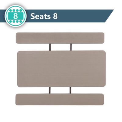 Image showing 6 th Peakform 6 ft. Wood Grain Outdoor Picnic Table